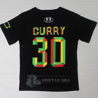 Camiseta Manga Corta Under Curry Negro